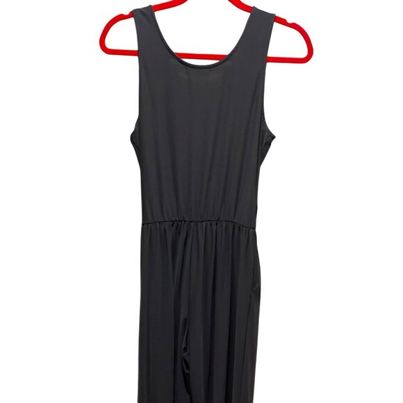 Gilli Sleeveless V-Neck Jumpsuit In Charcoal Gray Womens Jumper Size M - Picture 7 of 7